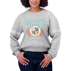 NFL Miami Dolphins WEAR by Erin Andrews Women's Cropped Pullover Sweatshirt