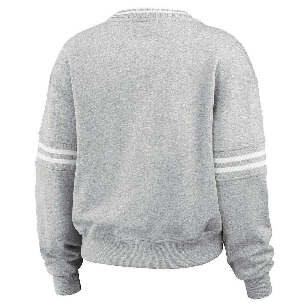 NFL New York Jets WEAR by Erin Andrews Women's Crest Cropped Pullover Sweatshirt