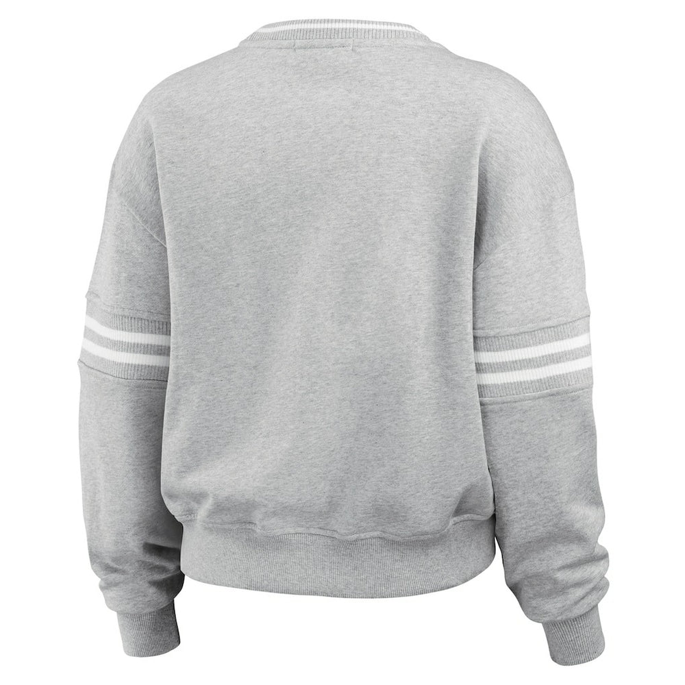 NFL New York Jets WEAR by Erin Andrews Women's Crest Cropped Pullover Sweatshirt