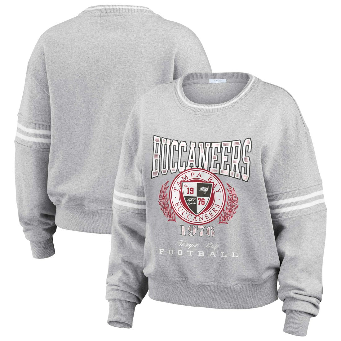 NFL Tampa Bay Buccaneers WEAR by Erin Andrews Women's Cropped Pullover Sweatshirt