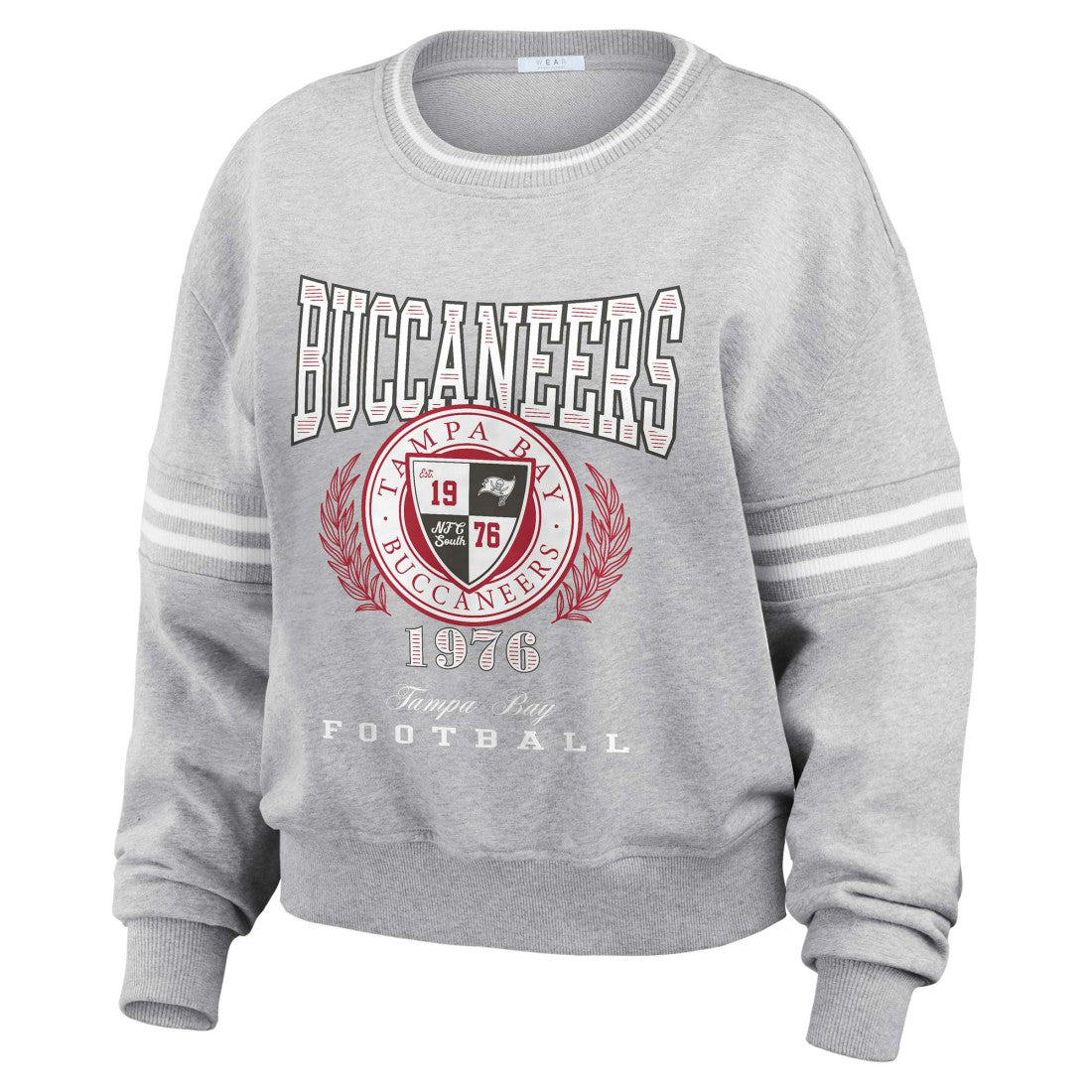 NFL Tampa Bay Buccaneers WEAR by Erin Andrews Women's Cropped Pullover Sweatshirt