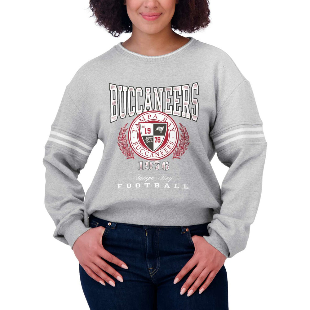 NFL Tampa Bay Buccaneers WEAR by Erin Andrews Women's Cropped Pullover Sweatshirt