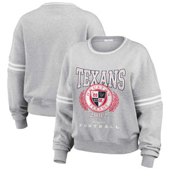 NFL Houston Texans WEAR by Erin Andrews Women's Cropped Pullover Sweatshirt