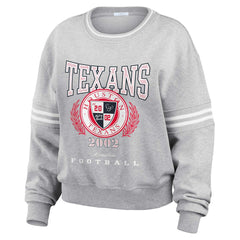 NFL Houston Texans WEAR by Erin Andrews Women's Cropped Pullover Sweatshirt