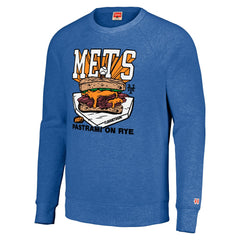 New York Mets MLB x Guy Fieri’s Flavortown Unisex Tri-Blend Pullover Sweatshirt - Royal