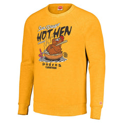 San Diego Padres MLB x Guy Fieri’s Flavortown Unisex Tri-Blend Pullover Sweatshirt - Gold