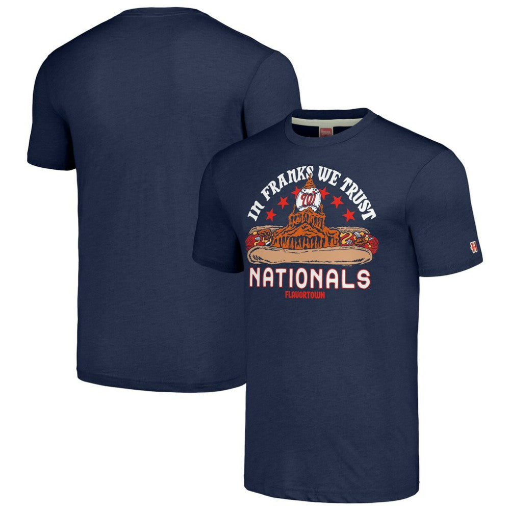 Washington Nationals MLB x Guy Fieri’s Flavortown Unisex Tri-Blend T-Shirt - Navy