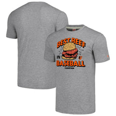 Baltimore Orioles MLB x Guy Fieri’s Flavortown Unisex Tri-Blend T-Shirt - Gray