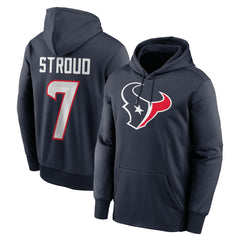 NFL Houston Texans C.J. Stroud  Player Name & Number Therma Hoodie