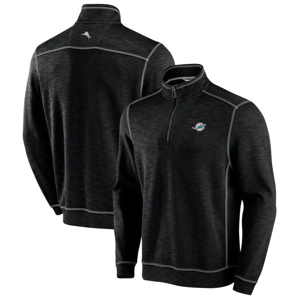 NFL Miami Dolphins Big & Tall Tobago Bay Half-Zip Sweatshirt