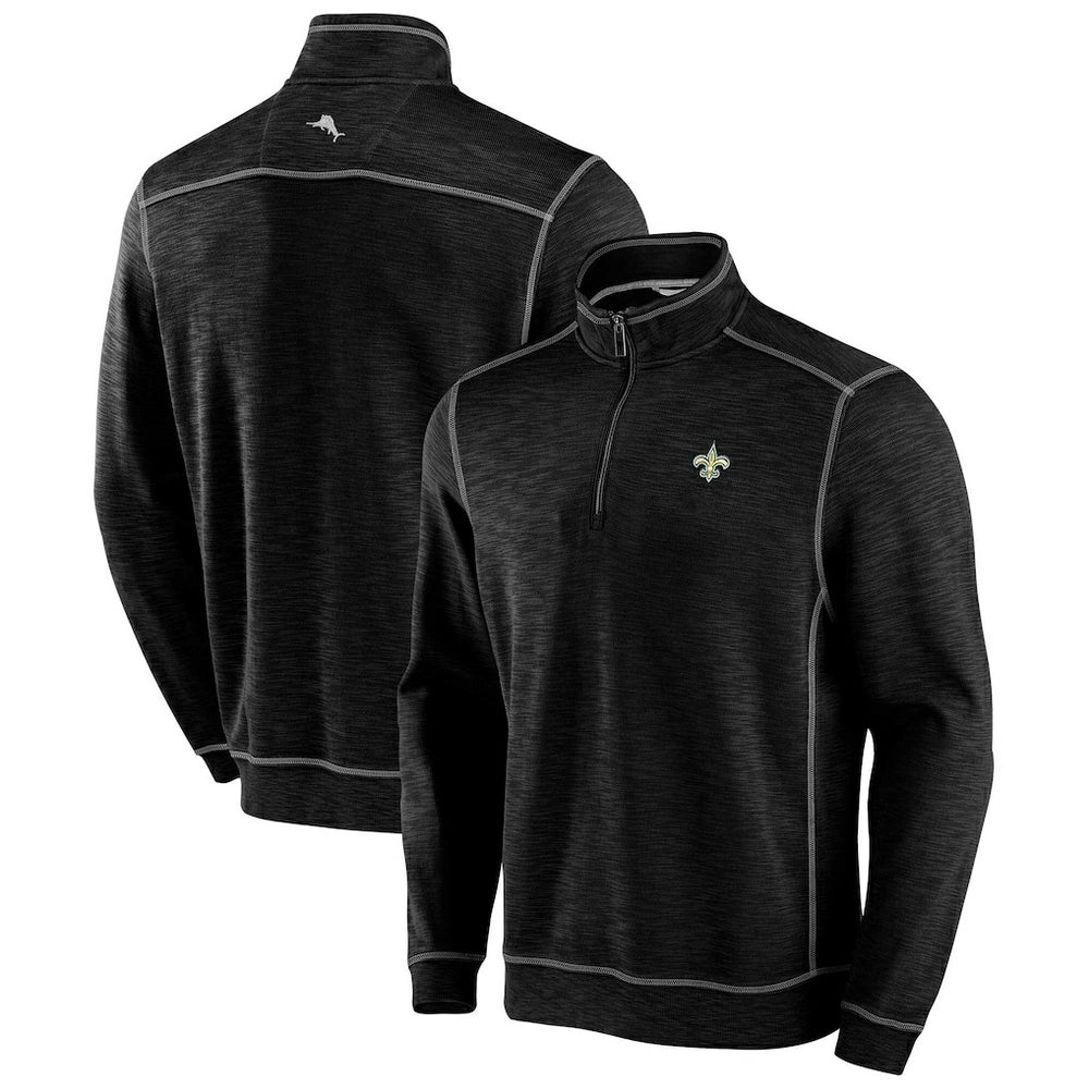 NFL New Orleans Saints Big & Tall Tobago Bay Half-Zip Sweatshirt