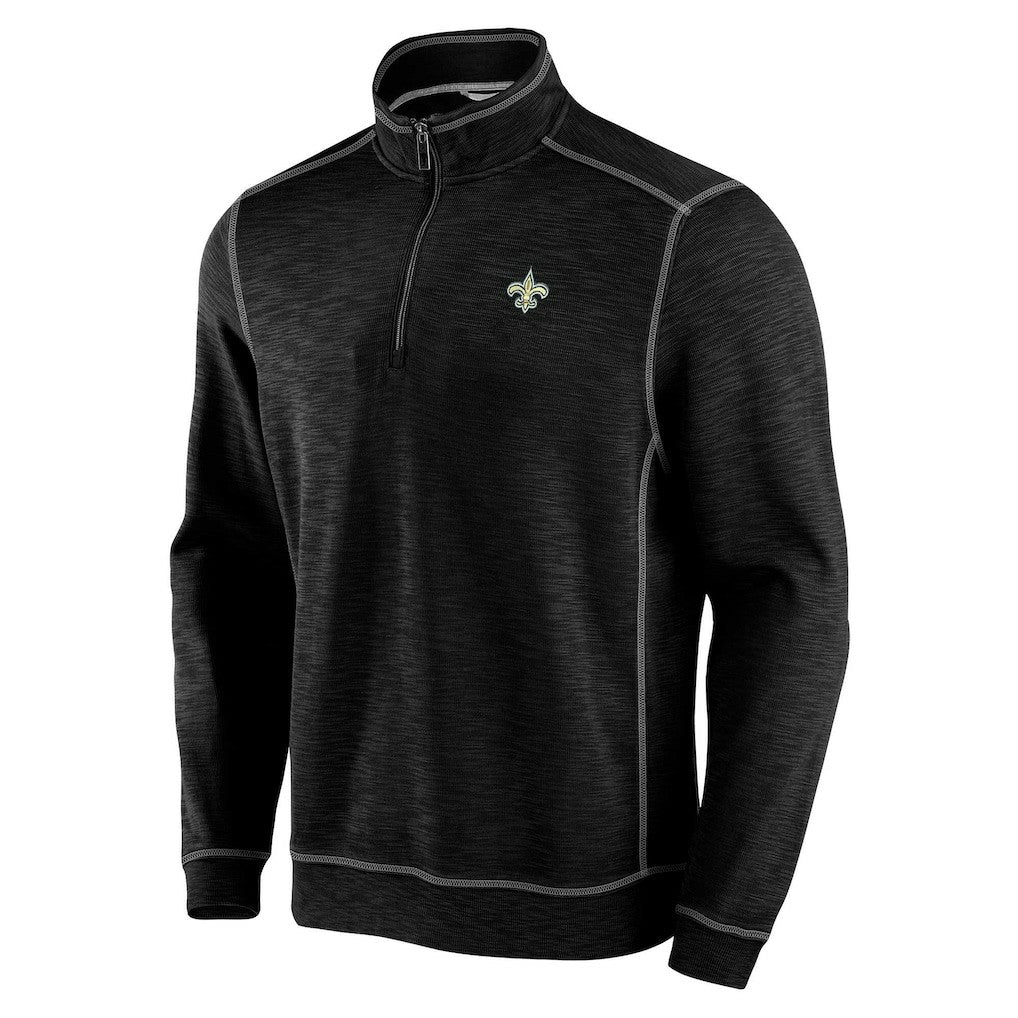 NFL New Orleans Saints Tobago Bay Tri-Blend Half-Zip Sweatshirt