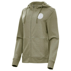 Chicago Cubs Antigua Women's Seeker Full-Zip Hoodie Jacket - Olive