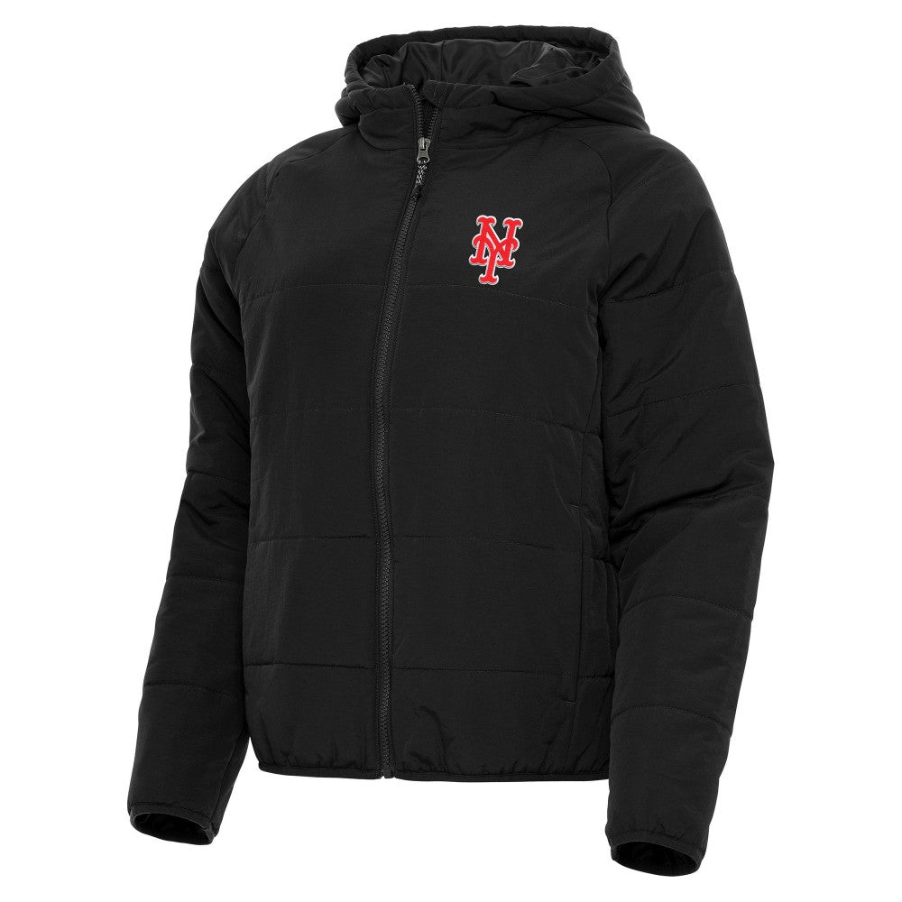 New York Mets Antigua Women's Universe Full-Zip Hoodie Jacket - Black