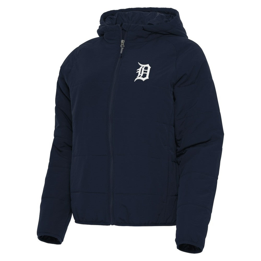 Detroit Tigers Antigua Women's Universe Full-Zip Hoodie Jacket - Navy