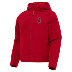 Los Angeles Angels Antigua Women's Universe Full-Zip Hoodie Jacket - Red