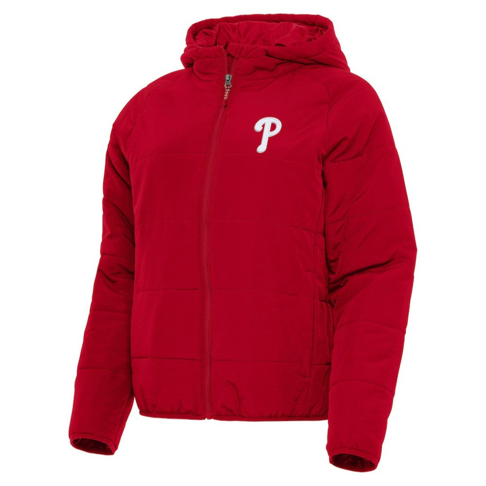Philadelphia Phillies Antigua Women's Universe Full-Zip Hoodie Jacket - Red