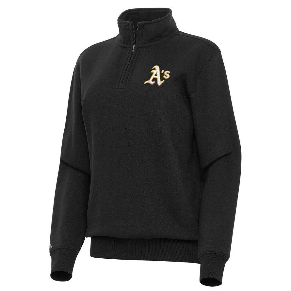 Athletics Antigua Women's Victory Quarter-Zip Sweatshirt - Black