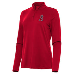 Los Angeles Angels Antigua Women's Reprocess Quarter-Zip Top - Red
