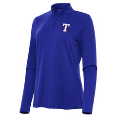 Texas Rangers Antigua Women's Reprocess Quarter-Zip Top - Royal