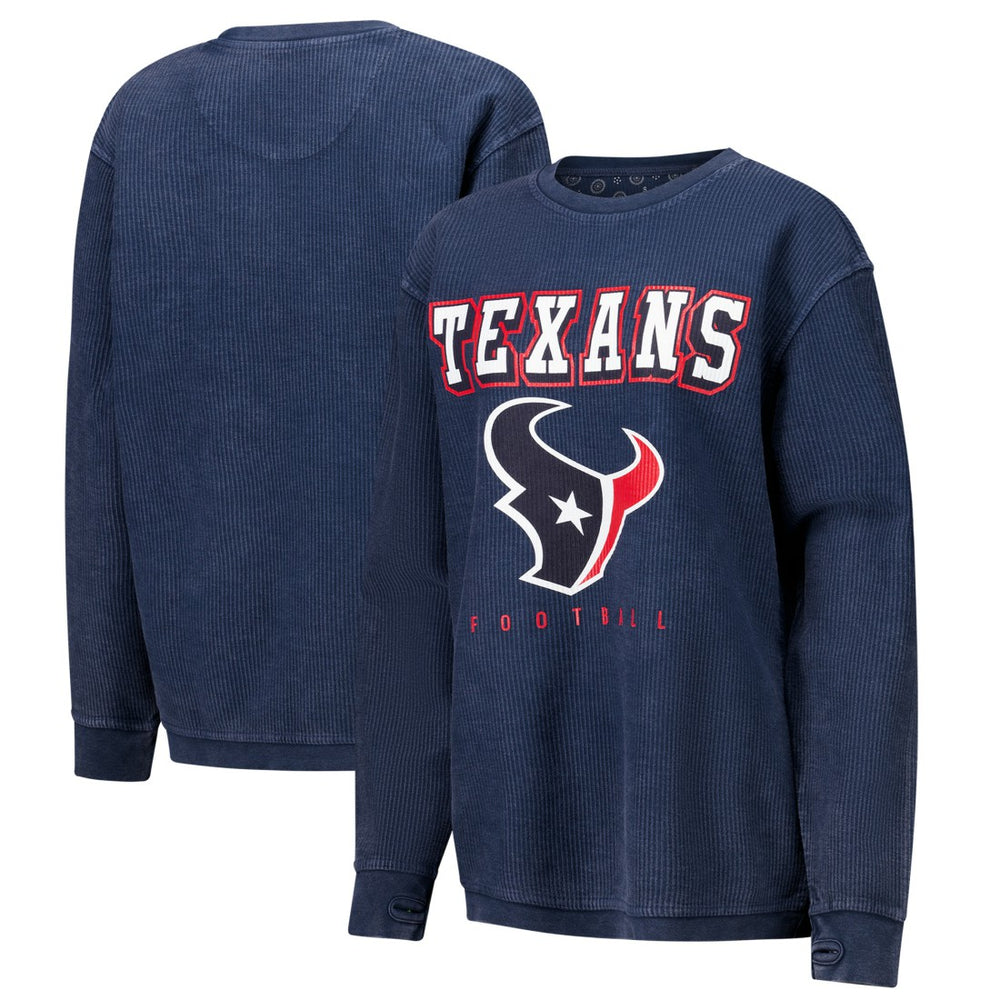 NFL Houston Texans G-III 4Her by Carl Banks Women's Comfy Cord Pullover Sweatshirt