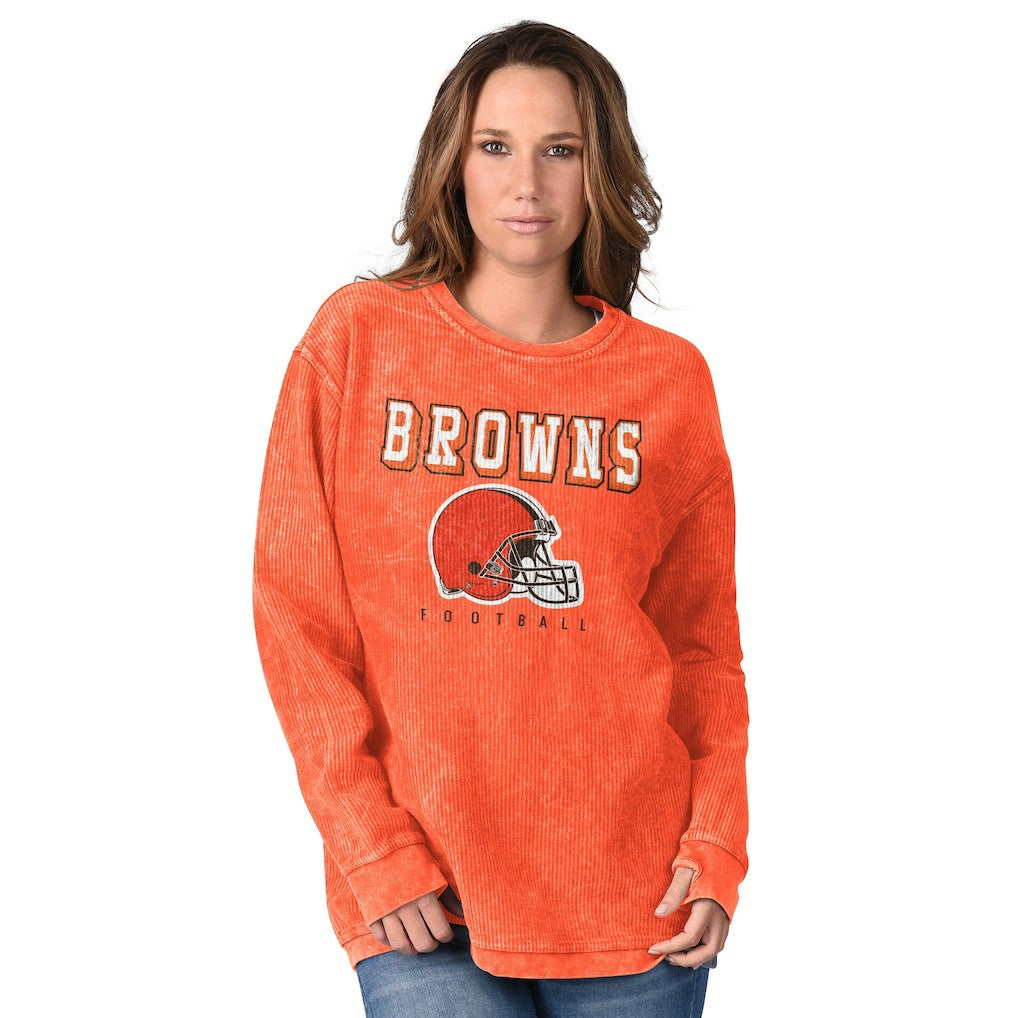 NFL Cleveland Browns G-III 4Her by Carl Banks Women's Comfy Cord Pullover Sweatshirt