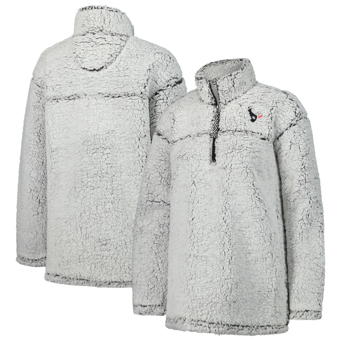 NFL Houston Texans G-III 4Her by Carl Banks Women's Sherpa Quarter-Zip Jacket