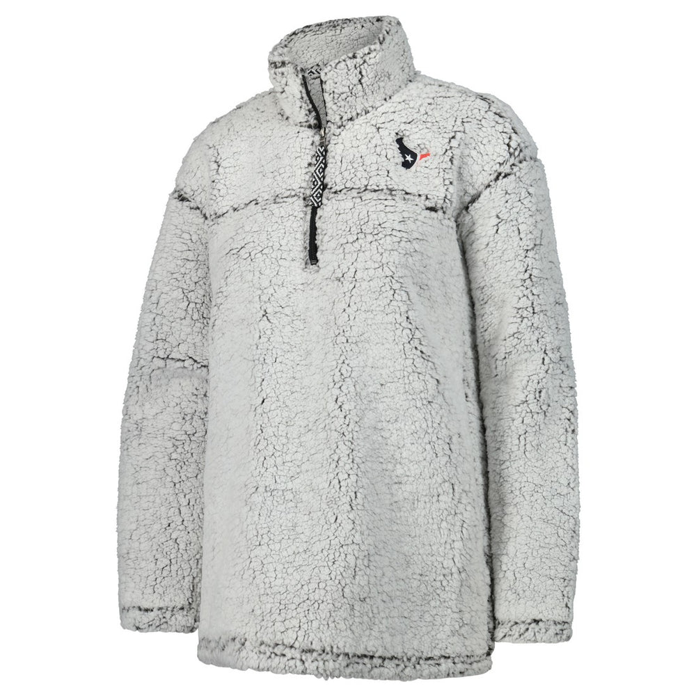 NFL Houston Texans G-III 4Her by Carl Banks Women's Sherpa Quarter-Zip Jacket