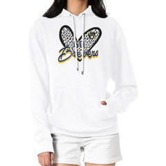 Milwaukee Brewers G-III 4Her by Carl Banks Women's Leopard Heart Pullover Hoodie - White