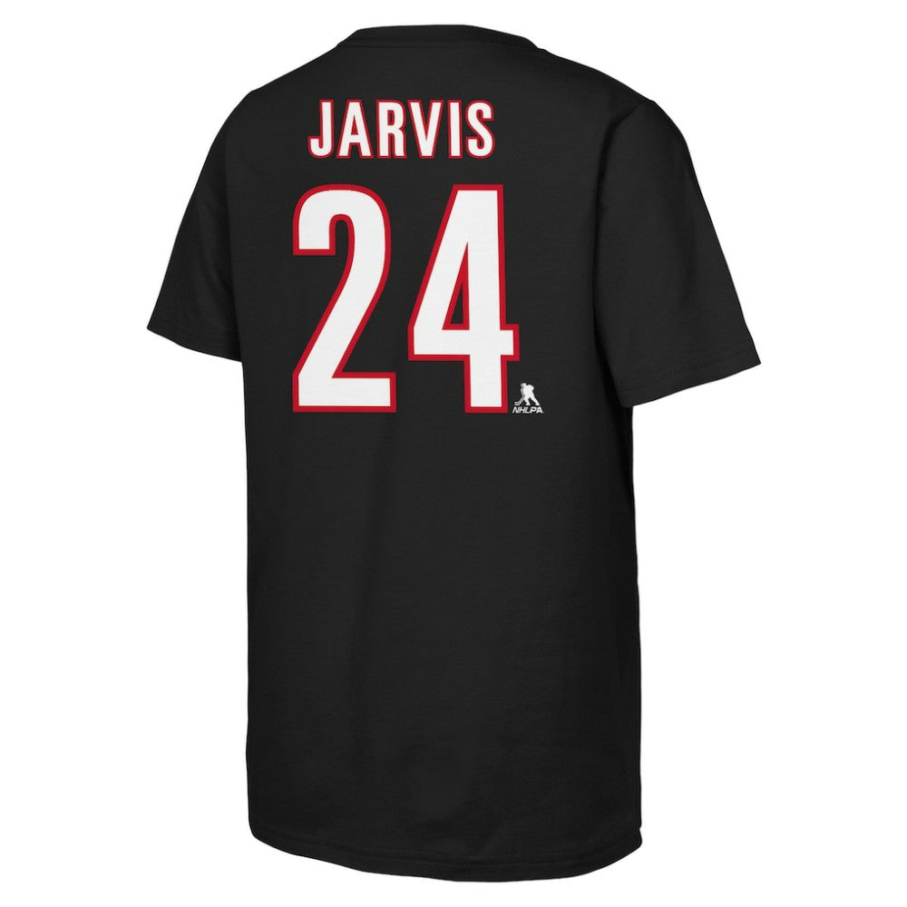 Seth Jarvis Carolina Hurricanes Youth Player Name & Number T-Shirt