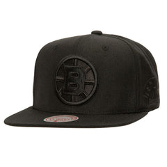 Boston Bruins Mitchell & Ness Soul Strike Pearl Tonal Snapback Hat