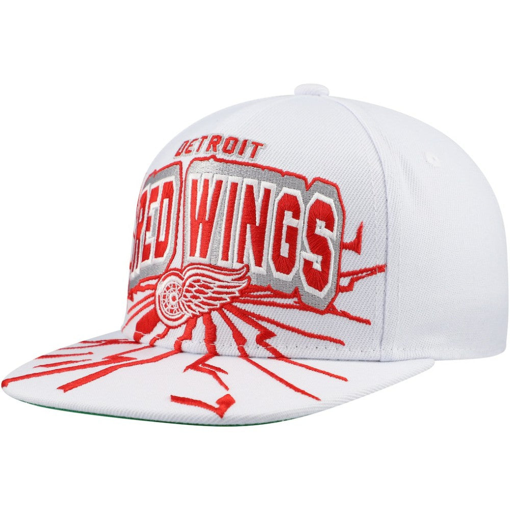 Detroit Red Wings Mitchell & Ness Youth After Shock Snapback Hat