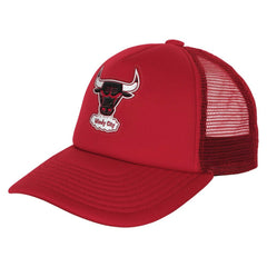 Chicago Bulls Youth Core Evergreen Trucker Adjustable Hat - Red | Mitchell & Ness discount