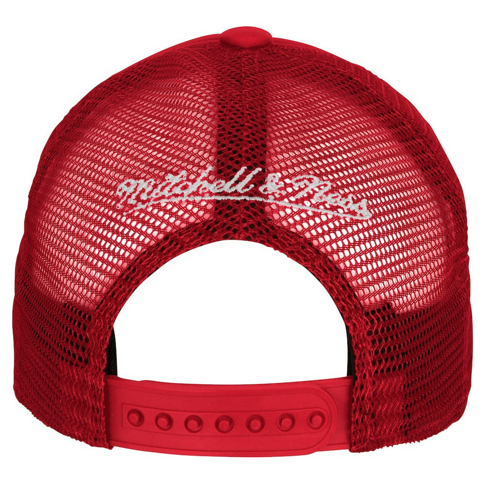 Philadelphia 76ers Youth Core Evergreen Trucker Adjustable Hat - Red | Mitchell & Ness cheap
