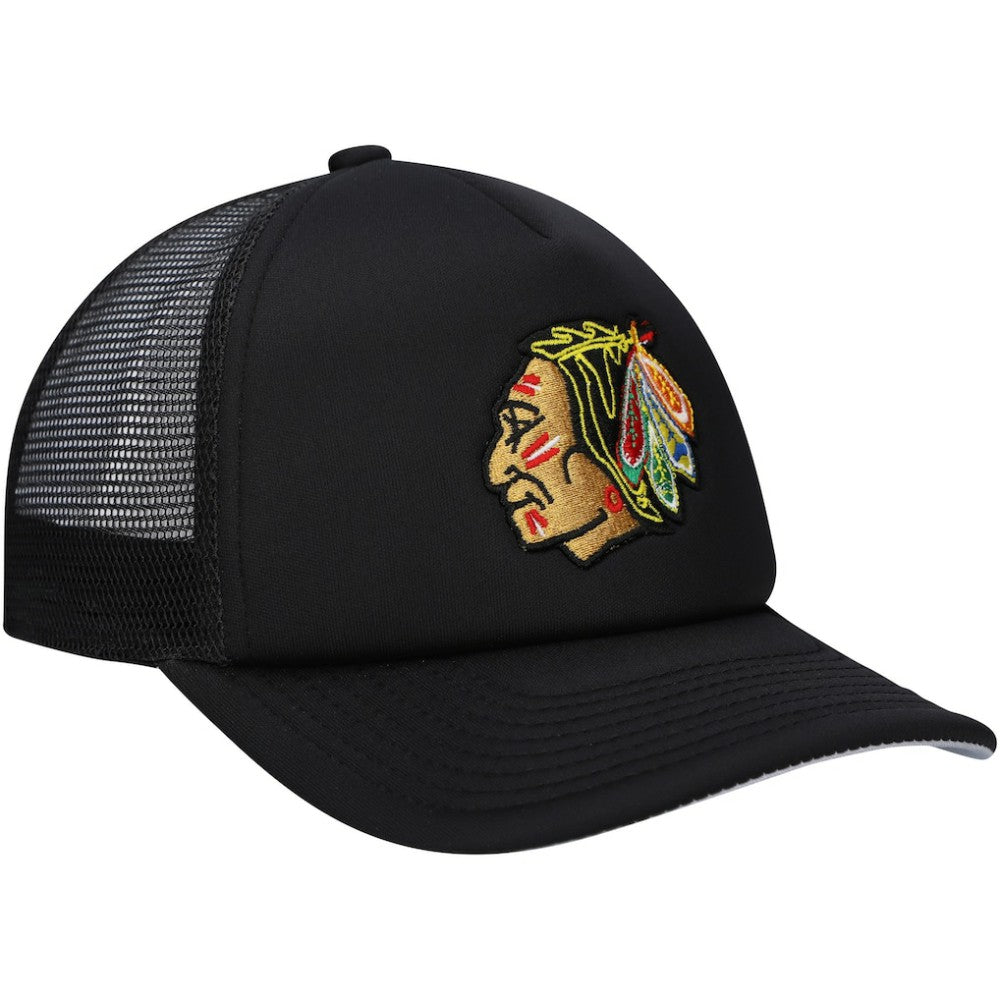 Chicago Blackhawks Mitchell & Ness Youth Core Trucker Adjustable Hat