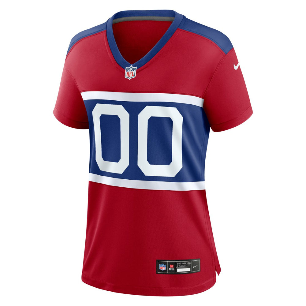NFL New York Giants Women's Alternate Game Custom Jersey