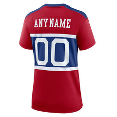NFL New York Giants Women's Alternate Game Custom Jersey