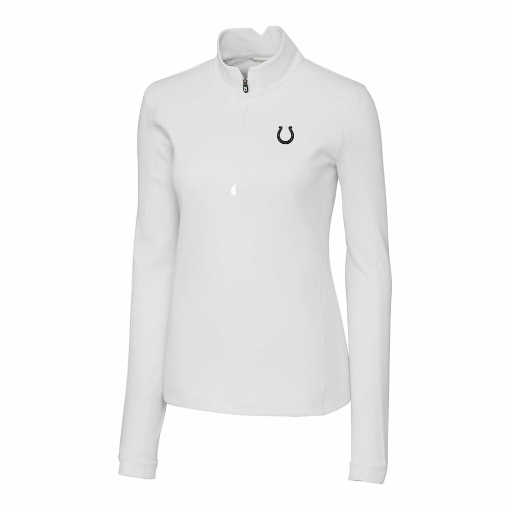NFL Indianapolis Colts Cutter & Buck Women's Traverse Stretch DryTec Quarter-Zip Top