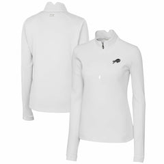 NFL Buffalo Bills Cutter & Buck Women's Traverse Stretch DryTec Quarter-Zip Top
