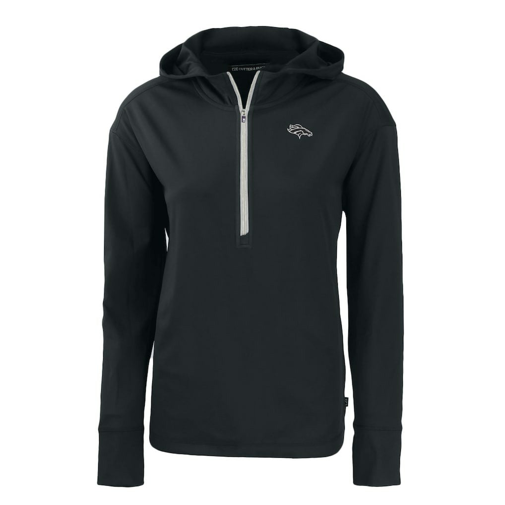 NFL Denver Broncos Cutter & Buck Women's Daybreak Eco Recycled Half-Zip Hoodie