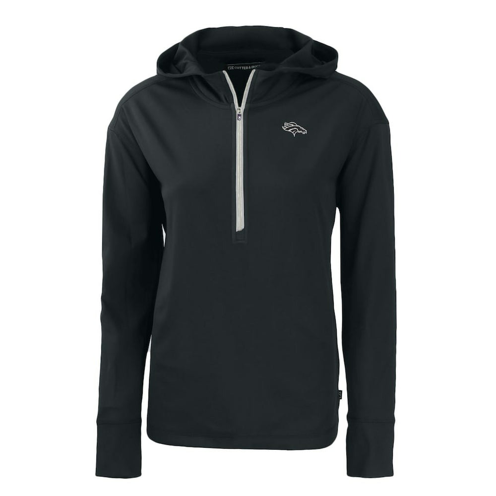 NFL Denver Broncos Cutter & Buck Women's Daybreak Eco Recycled Half-Zip Hoodie