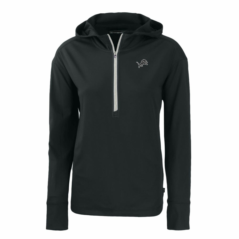 NFL Detroit Lions Cutter & Buck Women's Daybreak Eco Recycled Half-Zip Hoodie