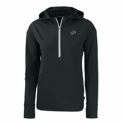 NFL Detroit Lions Cutter & Buck Women's Daybreak Eco Recycled Half-Zip Hoodie
