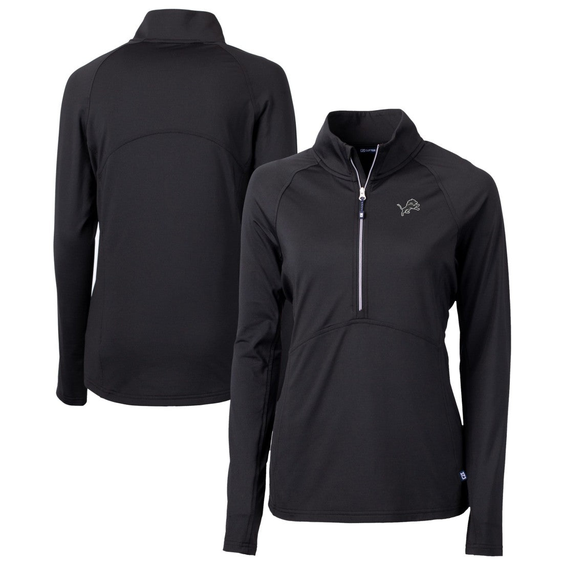 NFL Detroit Lions Cutter & Buck Women's Adapt Eco Knit Stretch Recycled Half-Zip Pullover Top