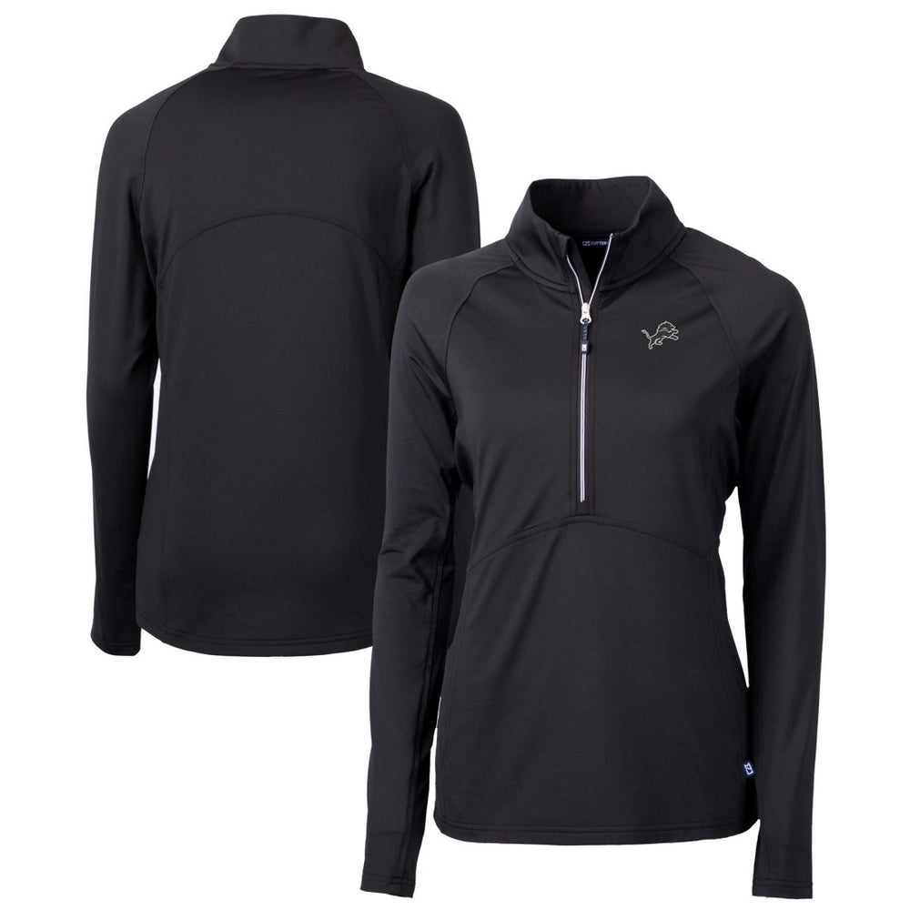 NFL Detroit Lions Cutter & Buck Women's Adapt Eco Knit Stretch Recycled Half-Zip Pullover Top