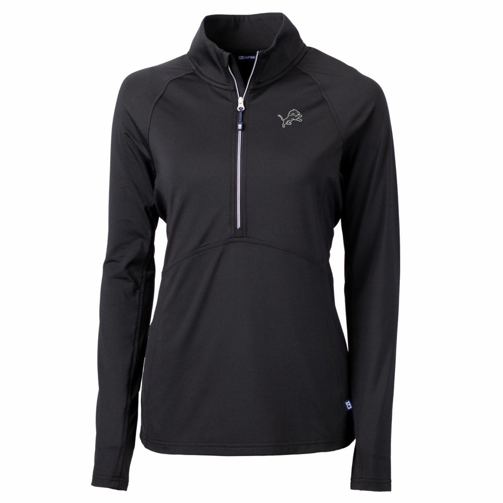 NFL Detroit Lions Cutter & Buck Women's Adapt Eco Knit Stretch Recycled Half-Zip Pullover Top