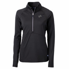 NFL Detroit Lions Cutter & Buck Women's Adapt Eco Knit Stretch Recycled Half-Zip Pullover Top