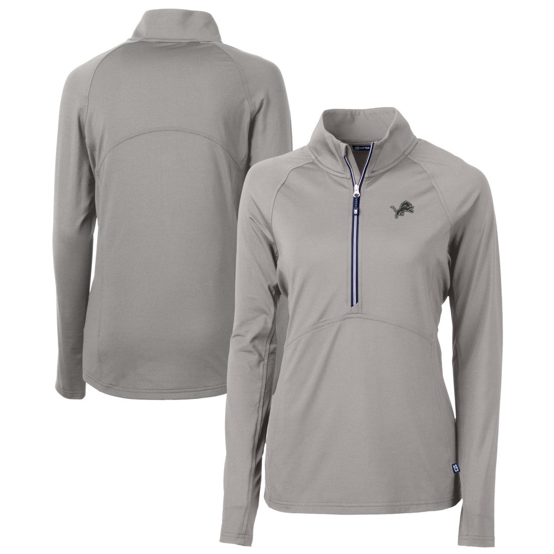NFL Detroit Lions Cutter & Buck Women's Adapt Eco Knit Stretch Recycled Half-Zip Pullover Top