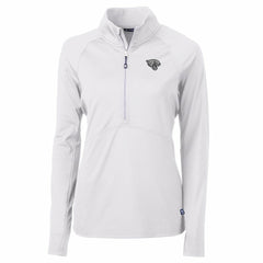 NFL Jacksonville Jaguars Cutter & Buck Women's Adapt Eco Knit Stretch Recycled Raglan Half-Zip Top