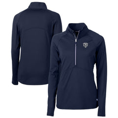 NFL Chicago Bears Cutter & Buck Women's Adapt Eco Knit Stretch Recycled Half-Zip Pullover Top